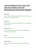 OHIO LIFE INSURANCE EXAM 4 MOCK TEST&NewLine;AND STUDY MATERIAL WITH STATE&NewLine;REGULATIONS AND APPLICATION SCENARIOS&NewLine;