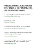 OHIO LIFE&comma; ACCIDENT & HEALTH INSURANCE&NewLine;EXAM SERIES 11&ndash;35 COMPLETE STUDY GUIDE&NewLine;AND PRACTICE QUESTIONS 2026&NewLine;