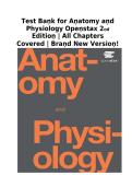 Test Bank for Anatomy and Physiology OpenStax 2nd Edition &vert; All Chapters
