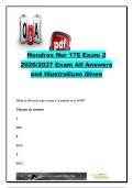 NUR 176 Exam 2 2026&sol;2027 &vert; Cardiac&comma; Vascular&comma; Renal&comma; GI & Hematology Questions and Answers &vert; Hondros College of Nursing