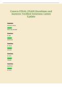 Cuseco FINAL EXAM Questions and&NewLine;Answers Verified Solutions Latest&NewLine;Update