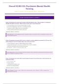 Drexel NURS 322 Exams 1&comma; 2 & Final &lpar;PDF&rpar; &vert; &lpar;2026&rpar; Psychiatric Mental Health Nursing Question Bank &vert; Instant Pdf Download