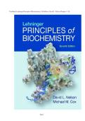 TEST BANK FOR Lehninger Principles of Biochemistry 7th edition by David L&period; Nelson &lpar;Author&rpar;&comma; Michael M&period; Cox ISBN&colon;978-1464126116 COMPLETE GUIDE 100 &percnt; VERIFIED A&plus; GRADE ASSURED&excl;&excl;&excl;&excl;&excl;NEW LATEST UPDATE&excl;&excl;&excl;&excl;COMPLETE TEST BANK&excl;&excl;&excl;&NewLine;