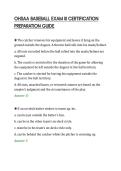 OHSAA BASEBALL EXAM III CERTIFICATION&NewLine;PREPARATION GUIDE&NewLine;