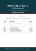 NR 566 FINAL ACTUAL EXAM 2026&sol;2027 &vert; Advanced Pharmacology for Care of the Family &vert; Qs & Verified Answers &vert; Pass Guaranteed - A&plus; Graded&NewLine;&NewLine;