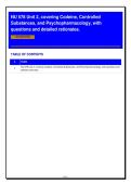 NU 578 Unit 2 Exam Study Guide&colon; Codeine&comma; Controlled Substances & Psychopharmacology &vert; 200&plus; Practice Questions with Verified Answers & Detailed Rationales &vert; University of South Alabama &vert; 2026&sol;2027 Edition &vert; Graded A&plus;