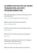 OIL BURNERS EXAM HIGH-YIELD FUEL DELIVERY&comma;&NewLine;TROUBLESHOOTING&comma; AND SAFETY&NewLine;PROCEDURES SUMMARY 2026