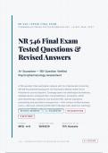 NR 546 FINAL ACTUAL EXAM 2026&sol;2027 &vert; Tested Questions with Revised Answers &vert; A&plus; Guarantee &vert; Psychiatric Mental Health Pharmacology &vert; Pass Guaranteed&NewLine;&NewLine;