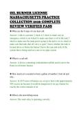OIL BURNER LICENSE&NewLine;MASSACHUSETTS PRACTICE&NewLine;COLLECTION 2026 COMPLETE&NewLine;REVIEW VERIFIED PASS