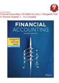 SOLUTION MANUAL Financial Accounting 11th Edition by Jerry J&period; Weygandt&comma; Paul D&period; Kimmel Chapters 1 - 13 &vert; Complete newest version
