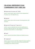 OKLAHOMA JURISPRUDENCE EXAM&NewLine;COMPREHENSIVE STUDY GUIDE 2026&NewLine;
