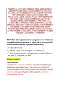 MATERNAL NEWBORN OB FINAL WITH 200 HIGH-YIELD QUESTIONS&comma; DETAILED ANSWER EXPLANATIONS AND &NewLine;RATIONALES&comma; COMPREHENSIVE MATERNAL-NEWBORN AND OBSTETRIC NURSING CONCEPT REVIEW&comma; &NewLine;PREGNANCY&comma; LABOR AND DELIVERY&comma; POSTPARTUM AND &NewLine;NEWBORN CARE&comma; FETAL MONITORING&comma; 