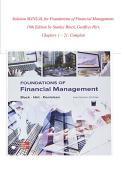 SOLUTION MANUAL For Foundations of Financial Management&comma; 18th Edition by Stanley Block&comma; Geoffrey Hirt&comma; Verified Chapters 1 - 21&comma; Complete Newest Version