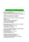 NUR155 Exam 3 Practice Questions and Answers &vert; Complete Nursing Practice Exam with Rationales