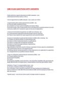 QME EXAM QUESTIONS WITH ANSWERS