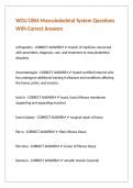 WGU C804 Musculoskeletal System Questions With Correct Answers&period;
