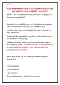 SMARTSHEET CERTIFICATION DETAILED COMPLETE QUESTIONS &NewLine;AND ANSWERS EXAM A&plus; GRADED &vert;&vert;JUST OUT&excl;&excl;&excl;