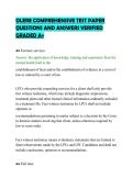OLERE COMPREHENSIVE TEST PAPER&NewLine;QUESTIONS AND ANSWERS VERIFIED&NewLine;GRADED A&plus;