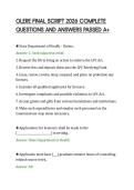 OLERE FINAL SCRIPT 2026 COMPLETE&NewLine;QUESTIONS AND ANSWERS PASSED A&plus;&NewLine;
