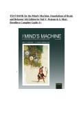 Test Bank For The Mind's Machine&colon; Foundations Of Brain And Behavior 5th Edition By Watson & Breedlove &vert; Ch 1-15 &vert; ISBN 9780197666081