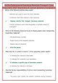 Hazmat CDL Test 2026 &vert; Most Tested Questions & Verified Answers &vert; Latest Update &vert; H Endorsement Exam Prep &vert; Graded A&plus;   package deal