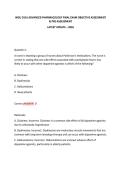 WGU D116 ADVANCED PHARMACOLOGY FINAL EXAM OBJECTIVE ASSESSMENT&NewLine;& PRE-ASSESSMENT&NewLine;LATEST UPDATE &ndash; 2026&NewLine;