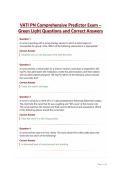 VATI PN Comprehensive Predictor Exam &ndash; Green Light Questions and Correct Answers