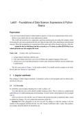 Lab01 - Foundations of Data Science&colon; Expressions & Python &NewLine;Basics 