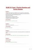BLAW 341 Exam 1 Practice Questions and Correct Answers