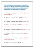 NURS 5315 Advanced Patho Exam 1 Exam &vert;&vert; Most Recent &NewLine;Exam 2026&vert;2027 Actual Complete Real Exam Questions And &NewLine;Correct Answers &lpar;Verified Answers&rpar; Already Graded A&plus; &vert; &NewLine;Guaranteed Success&excl; Newest Exam &vert; Just Released&excl;&excl;