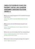 OMEGA PSI PHI BUNDLED EXAMS 2026&NewLine;FRATERNITY HISTORY AND LEADERSHIP&NewLine;ASSESSMENT QUESTIONS SOLUTIONS&NewLine;GRADED A&plus;