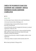 OMEGA PSI PHI BUNDLED EXAMS 2026&NewLine;LEADERSHIP AND COMMUNITY SERVICE&NewLine;WORKBOOK SOLVED QUESTIONS&NewLine;COMPILATION