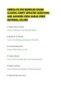 OMEGA PSI PHI BUNDLED EXAMS&NewLine;CLOSING SCRIPT UPDATED QUESTIONS&NewLine;AND ANSWERS VIEW AHEAD PREP&NewLine;MATERIAL SOLVED&NewLine;
