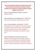 SNHD EMT PARAMEDIC PROTOCOL 2026&sol;2027 EXAM LATEST &NewLine;ACTUAL EXAM 250 QUESTIONS AND CORRECT DETAILED &NewLine;ANSWERS WITH RATIONALES &lpar;VERIFIED ANSWERS&rpar; &vert;ALREADY &NewLine;GRADED A&plus;&vert;&vert;JUST OUT&excl;&excl;&excl;