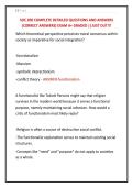 SOC 200 COMPLETE DETAILED QUESTIONS AND ANSWERS &NewLine;&lpar;CORRECT ANSWERS&rpar; EXAM A&plus; GRADED &vert;&vert;JUST OUT&excl;&excl;&excl; 