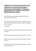 OMEGA PSI PHI TESTS 2026 PRACTICE TEST&NewLine;QUESTIONS AND DETAILED HISTORICAL&NewLine;MILESTONES AND FRATERNITY TRADITIONS&NewLine;BREAKDOWN FULL REVIEW
