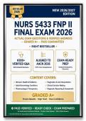 NURS 5433 &sol; Module 6 TEST BANK  Study Guide&colon; Respiratory Management&comma; Asthma GINA & COPD GOLD Guidelines &lpar;2026&sol;2027 Edition&rpar; &ndash; Graded A&plus;