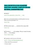 OMSA RECERTIFICATION EXAMPREP&NewLine;QUESTIONS ANSWERS COMPLETE REVIEW&NewLine;MATERIAL GUARANTEED PASS