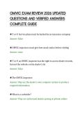 OMVIC EXAM REVIEW 2026 UPDATED&NewLine;QUESTIONS AND VERIFIED ANSWERS&NewLine;COMPLETE GUIDE&NewLine;