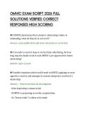 OMVIC EXAM SCRIPT 2026 FULL&NewLine;SOLUTIONS VERIFIED CORRECT&NewLine;RESPONSES HIGH SCORING