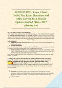 NUR2502 MDC3 Exam 1 Study Guide &vert; Test Exam Questions with 100&percnt; Correct Ans &vert; Newest Update Verified 2026 &ndash; 2027 &lpar;Graded A&plus;&rpar;&NewLine;&NewLine;