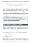 NUR 253 EXAMS 1-4 ACTUAL EXAM 2026&sol;2027 &vert; Mental Health Nursing &vert; Galen College &vert; Complete Package Deal &vert; PDF &vert; Pass Guaranteed - A&plus; Graded