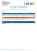 SIM 3 Tanisha Smith&colon; Activity Report&colon; Women's Health GYN &vert; Completed Latest 100&percnt; &vert; American Sentinel University