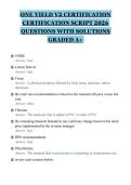 ONE YIELD V2 CERTIFICATION&NewLine;CERTIFICATION SCRIPT 2026&NewLine;QUESTIONS WITH SOLUTIONS&NewLine;GRADED A&plus;&NewLine;