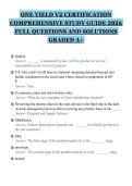 ONE YIELD V2 CERTIFICATION&NewLine;COMPREHENSIVE STUDY GUIDE 2026&NewLine;FULL QUESTIONS AND SOLUTIONS&NewLine;GRADED A&plus;
