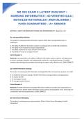NR 599 EXAM 2 LATEST 2026&sol;2027 &vert; NURSING INFORMATICS &vert; 40 VERIFIED Q&A &vert; DETAILED RATIONALES &vert; NGN-ALIGNED &vert; PASS GUARANTEED &ndash; A&plus; GRADED