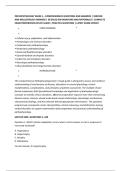 PATHOPHYSIOLOGY EXAM 3 &ndash; COMPREHENSIVE QUESTIONS AND ANSWERS &vert; VERIFIED &NewLine;AND WELLDETAILED ANSWERS &vert; DETAILED EXPLANATIONS AND RATIONALES &vert; COMPLETE &NewLine;EXAM PREPARATION STUDY GUIDE &vert; PRACTICE QUESTIONS &vert; LATEST EXAM UPDATE 