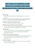 ONE YIELD V2 CERTIFICATION&NewLine;PRACTICE EXAMINATION 2026&NewLine;QUESTIONS WITH ANSWERS GRADED&NewLine;A&plus;
