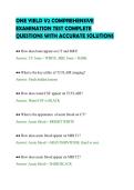 ONE YIELD V2 COMPREHENSIVE&NewLine;EXAMINATION TEST COMPLETE&NewLine;QUESTIONS WITH ACCURATE SOLUTIONS