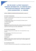 NR 599 EXAM 3 LATEST 2026&sol;2027 &vert; NURSING INFORMATICS &vert; 40 VERIFIED Q&A &vert; DETAILED RATIONALES &vert; NGN-ALIGNED &vert; PASS GUARANTEED &ndash; A&plus; GRADED